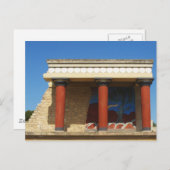 Het Paleis van Minoan van Knossos Briefkaart (Voorkant / Achterkant)