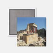Het Paleis van Minos in Knossos, Kreta, GRIEKENLAN Magneet (Voorkant / Achterkant)