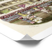 Het paleis van Tippoo Sahib (1749-99), gegraveerd  Poster (Hoek)