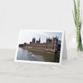 Het Paleis van Westminster aan de Theems Kaart (Voorkant)