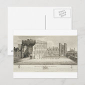 Het paleis van Whitehall, uit een tekening in het  Briefkaart (Voorkant / Achterkant)