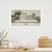 Het paleis van Whitehall, uit een tekening in het Poster (Keuken)