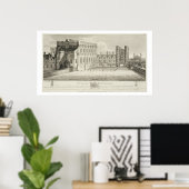 Het paleis van Whitehall, uit een tekening in het Poster (Thuiskantoor)
