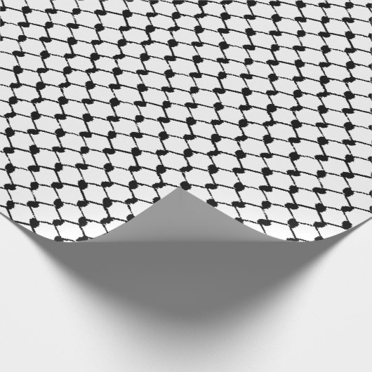 Het Palestijnse Arabisch Kufiya Pattern Gepersonal Cadeaupapier (Hoek)