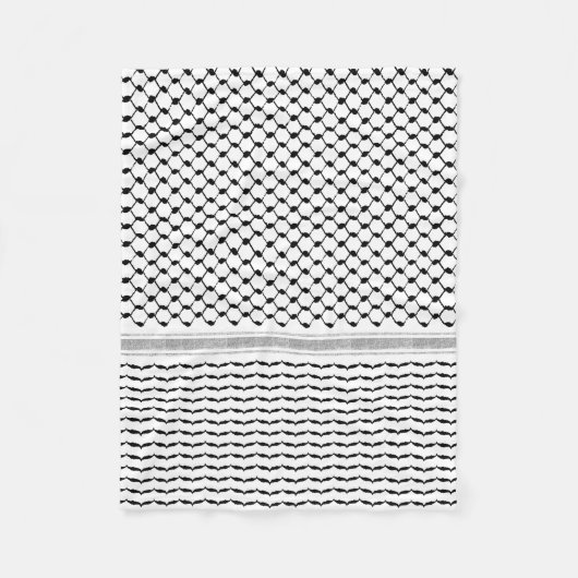 Het Palestijnse Arabisch Kufiya Pattern Gepersonal Fleece Deken (Voorkant)