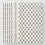 Het Palestijnse Arabisch Kufiya Pattern Gepersonal Stenen Onderzetter (Voorkant)