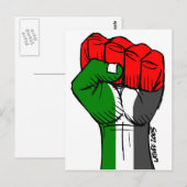 Het Palestijnse Eerste Briefkaart van Carlos Latuf (Voorkant / Achterkant)