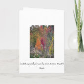 Het Palet van de herfst Kaart (Achterkant)