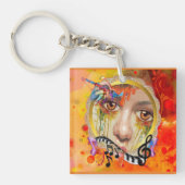 Het palet van de kunstenaar sleutelhanger (Voorkant)