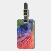 Het Palet van de Kunstenaar van de Schilder Kleurr Bagagelabel (Voorkant verticaal)