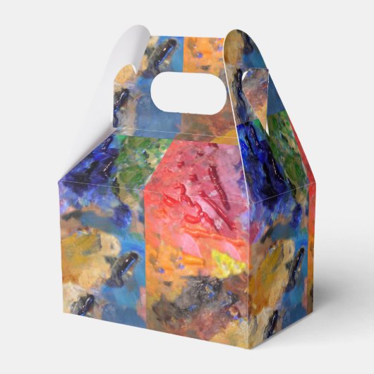 Het Palet van de Kunstenaar van de Schilder Kleurr Bedankdoosjes (Achterkant)