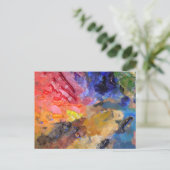 Het Palet van de Kunstenaar van de Schilder Kleurr Briefkaart (Staand voorkant)