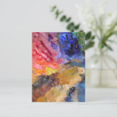 Het Palet van de Kunstenaar van de Schilder Kleurr Briefkaart (Staand voorkant)