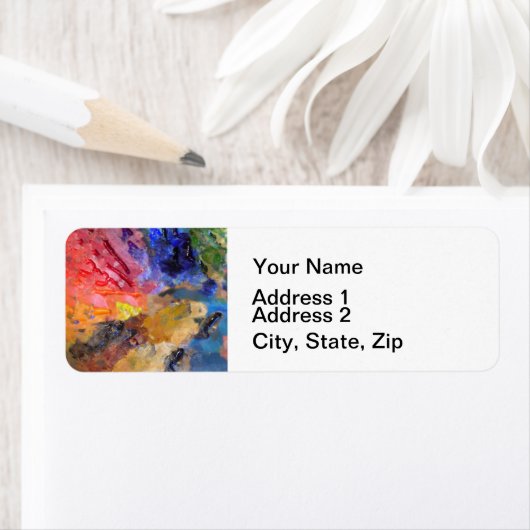 Het Palet van de Kunstenaar van de Schilder Kleurr Etiket (Insitu)