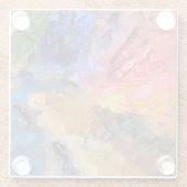 Het Palet van de Kunstenaar van de Schilder Kleurr Glazen Onderzetter (Achterkant)