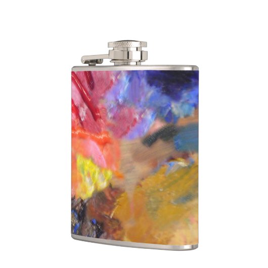 Het Palet van de Kunstenaar van de Schilder Kleurr Heupfles (Links)