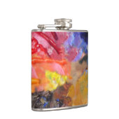 Het Palet van de Kunstenaar van de Schilder Kleurr Heupfles (Rechts)