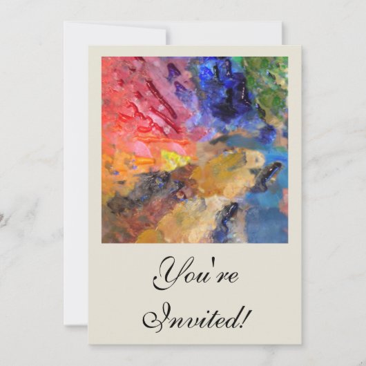 Het Palet van de Kunstenaar van de Schilder Kleurr Kaart (Voorkant)