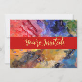 Het Palet van de Kunstenaar van de Schilder Kleurr Kaart (Voorkant)