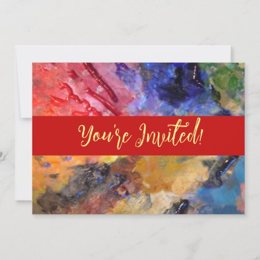 Het Palet van de Kunstenaar van de Schilder Kleurr Kaart (Voorkant)