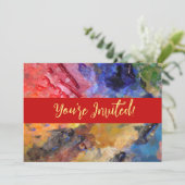 Het Palet van de Kunstenaar van de Schilder Kleurr Kaart (Staand voorkant)