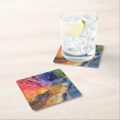 Het Palet van de Kunstenaar van de Schilder Kleurr Kartonnen Onderzetters (Insitu)