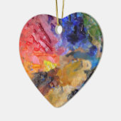 Het Palet van de Kunstenaar van de Schilder Kleurr Keramisch Ornament (Links)