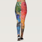 Het Palet van de Kunstenaar van de Schilder Kleurr Leggings (Achterkant)
