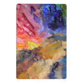 Het Palet van de Kunstenaar van de Schilder Kleurr Mini Klembord (Achterkant)