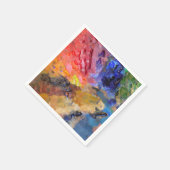 Het Palet van de Kunstenaar van de Schilder Kleurr Servetten (Hoek)