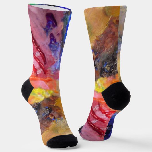 Het Palet van de Kunstenaar van de Schilder Kleurr Sokken (Gebogen)