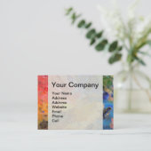 Het Palet van de Kunstenaar van de Schilder Kleurr Visitekaartje (Staand voorkant)