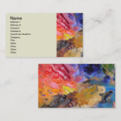 Het Palet van de Kunstenaar van de Schilder Kleurr Visitekaartje (Voorkant / Achterkant)