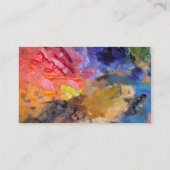 Het Palet van de Kunstenaar van de Schilder Kleurr Visitekaartje (Achterkant)