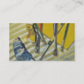 Het Palet van de Kunstenaar van de Schilder Kleurr Visitekaartje (Achterkant)