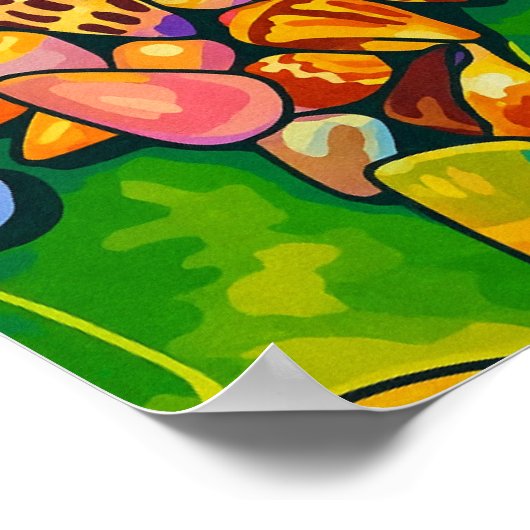 Het palet van de oceaan #2 poster (Hoek)