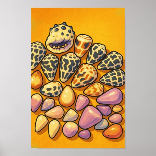 Het palet van de oceaan poster (Voorkant)