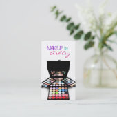 Het Palet van de Verf van het gezicht en Borstels  Visitekaartje (Staand voorkant)