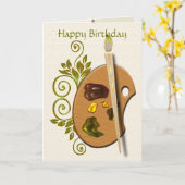 Het Palet van kunstenaars Kaart (Gele Bloem)