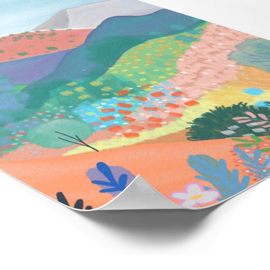 Het palet van natuur poster (Hoek)