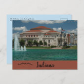 Het Palladium Carmel Indiana Briefkaart (Voorkant / Achterkant)