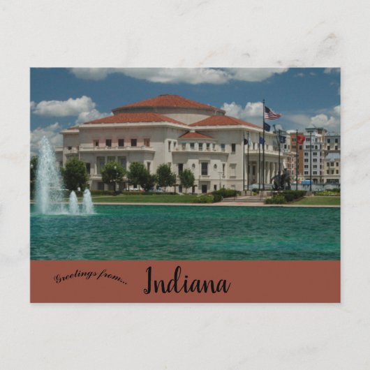 Het Palladium Carmel Indiana Briefkaart (Voorkant)