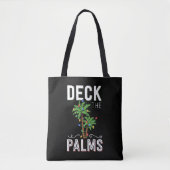 Het palmpalm Tropical Hawaii-kerstpalm decimeert Tote Bag (Voorkant)