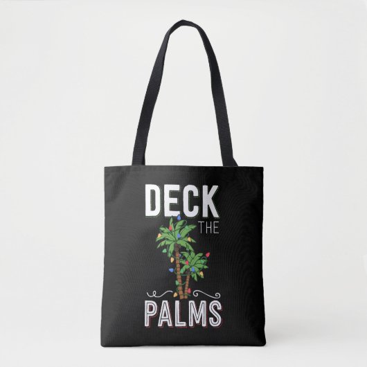 Het palmpalm Tropical Hawaii-kerstpalm decimeert Tote Bag (Voorkant)