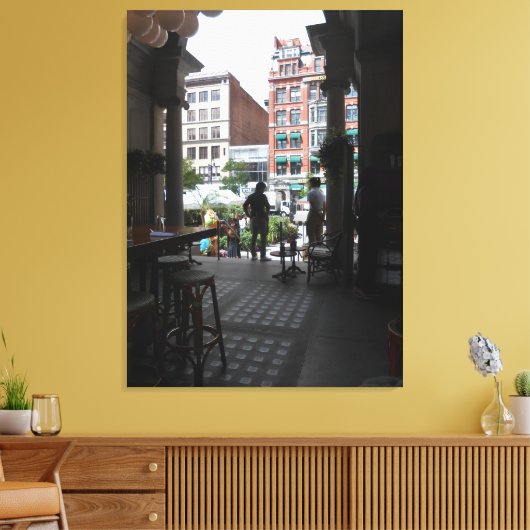 Het Palviljoen Canvas Afdruk (Insitu (Woonkamer))