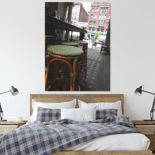 Het palviljoen "Gaye Elise Beda", "New York City, Canvas Afdruk (Insitu (Slaapkamer))