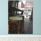 Het palviljoen "Gaye Elise Beda", "New York City, Canvas Afdruk (Insitu (Houten vloer))