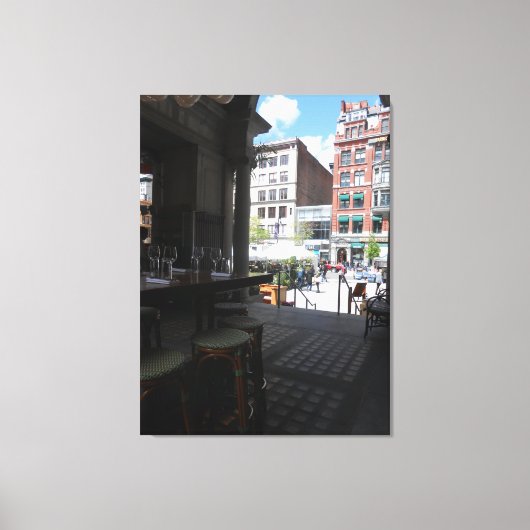 Het palviljoen "Gaye Elise Beda", "New York City, Canvas Afdruk (Voorkant)