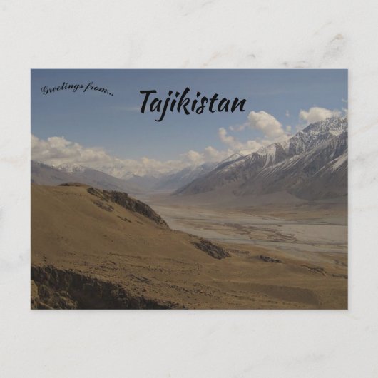 Het Pamir-gebergte in Tadzjikistan Briefkaart (Voorkant)