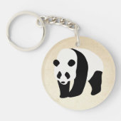 Het Panda kleurenblok Sleutelhanger (Voorkant)